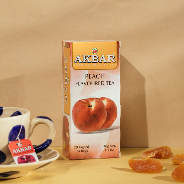 Akbar Peach Flavoured Tea - 20 Tea Bags