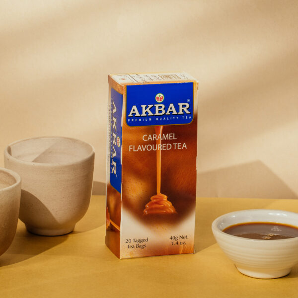 Akbar Caramel Flavoured Tea - 20 Tea Bags