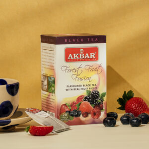 Akbar Forest Fruit Fusion Flavoured Black Tea - 20 Tea Bags