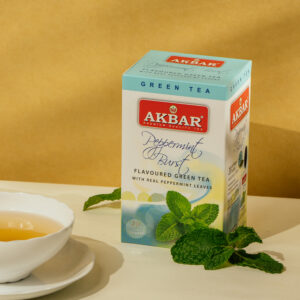 Akbar Peppermint Burst Flavoured Green Tea - 20 Tea Bags