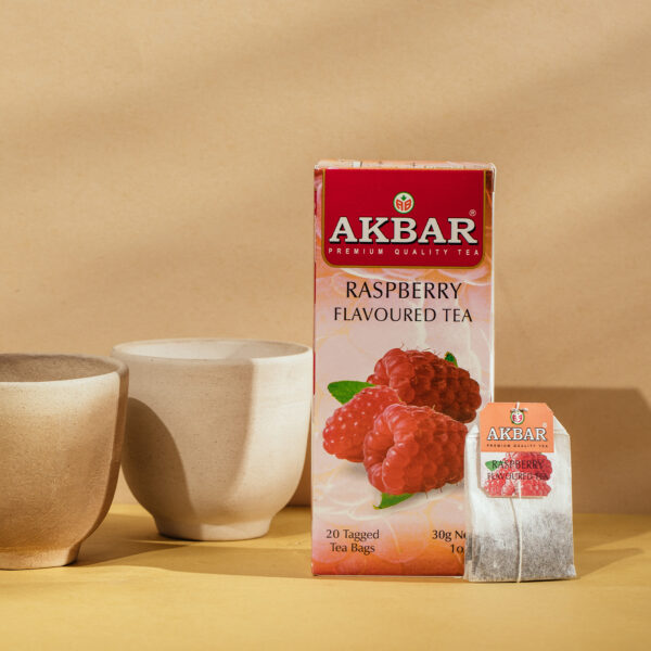 Akbar Raspberry Flavoured Tea - 20 Tea Bags