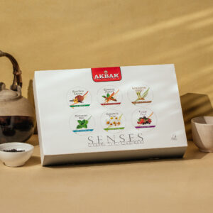 Akbar Senses Herbal Tea Gift Box, Infusions with Six Varities