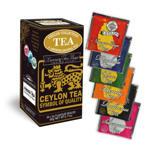 Ceylon Collection - Luxury foil envelope tea bags dispenser cartons 30 tea bags - Speciality Tea