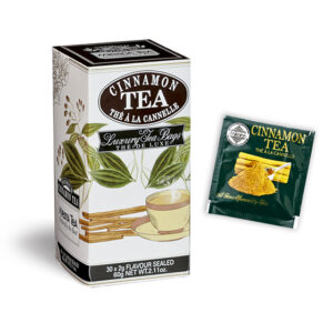 Cinnamon - Luxury foil envelope tea bags dispenser cartons 30 tea bags - Flavored Black Teas