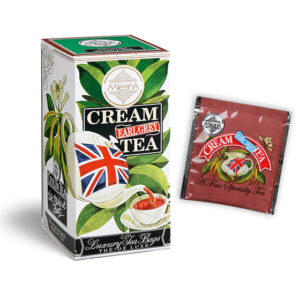 Cream Earl Grey - Luxury foil envelope tea bags dispenser cartons 30 tea bags - Flavored Black Teas