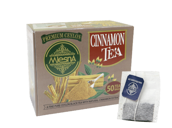 Cinnamon - String and tag cartons 50 tea bags - Flavored Black Teas