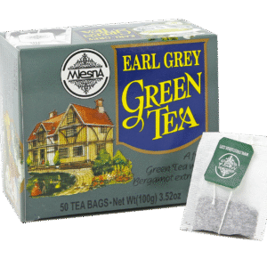 Earl Grey Green - String and tag cartons 50 tea bags - Flavored Green Teas