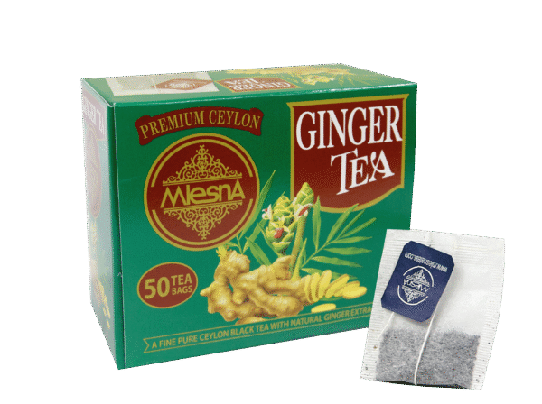Ginger - String and tag cartons 50 tea bags - Flavored Black Teas