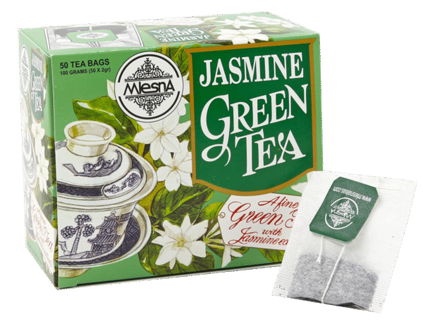 Jasmine Green - String and tag cartons 50 tea bags - Green Teas