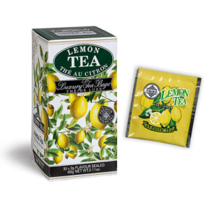 Lemon - Luxury foil envelope tea bags dispenser cartons 30 tea bags - Flavored Black Teas