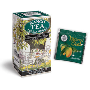 Mango - Luxury foil envelope tea bags dispenser cartons 30 tea bags - Flavored Black Teas