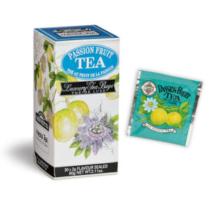 Passion Fruit - Luxury foil envelope tea bags dispenser cartons 30 tea bags - Flavored Black Teas