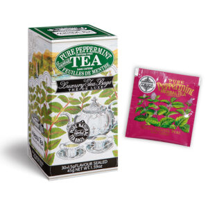 Peppermint - Luxury foil envelope tea bags dispenser cartons 30 tea bags - Speciality Tea