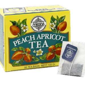 Peach Apricot - String and tag cartons 50 tea bags - Flavored Black Teas