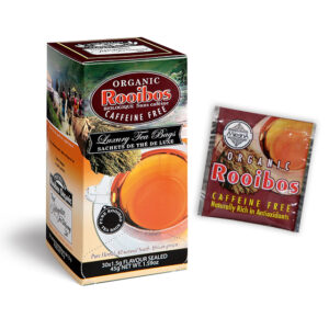 Roobios - Luxury foil envelope tea bags dispenser cartons 30 tea bags - Speciality Tea