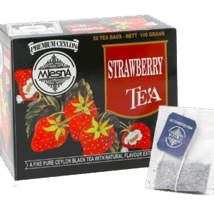 Strawberry - String and tag cartons 50 tea bags - Flavored Black Teas