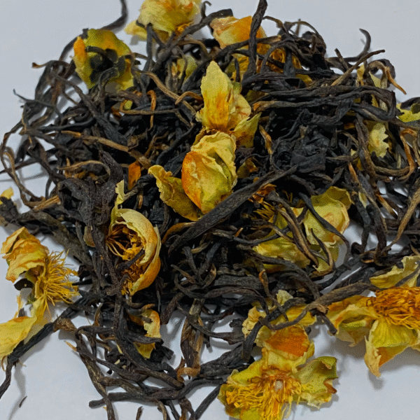 orange pekoe, hand-rolled, camellia flower, floral, honey, almond, Ceylon, foil bag, premium, artisanal