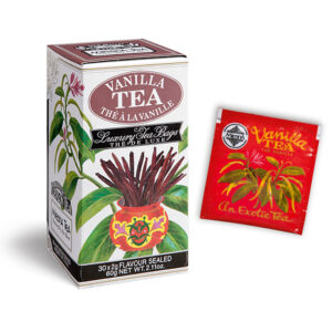 Vanilla - Luxury foil envelope tea bags dispenser cartons 30 tea bags - Flavored Black Teas