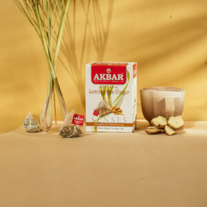 Akbar Lemongrass and Ginger 20 Pyramid Tea Bags